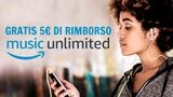 Amazon regala 5 Euro con l'app Music. Ecco come fare per averli 