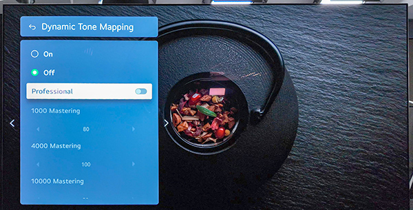 LG webOS 2024 nuovi strumenti di tone mapping professionale