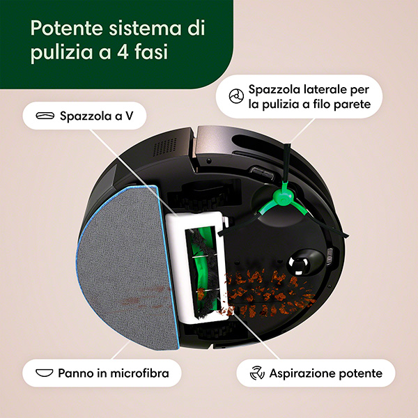 iRobot Roomba Combo 2 Essential pi potente e con svuotamento automatico