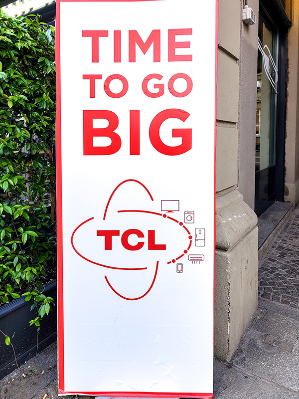 TCL Time to Go Big Milano evento
