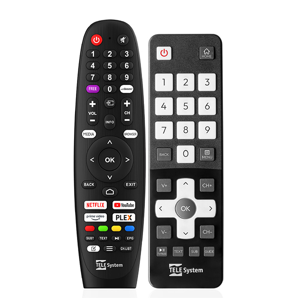 Smart TV TELE System SMV13 remote doppio telecomando