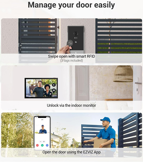 Ezviz DL01 Pro serratura smart e videocitofono CP7