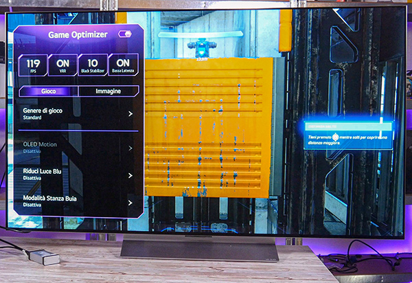 LG OLED C2 OLED evo da 55 pollici Game Optimizer
