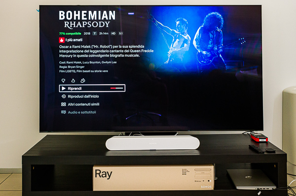 Sonos Ray recensione soundbar TV