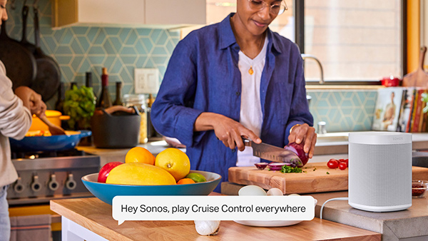 Sonos Voice Control comandi musica cucina a mani libere