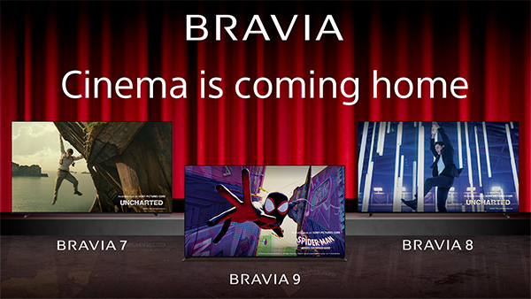 Sony TV BRAVIA gamma 2024: BRAVIA 9, BRAVIA 8, BRAVIA 7