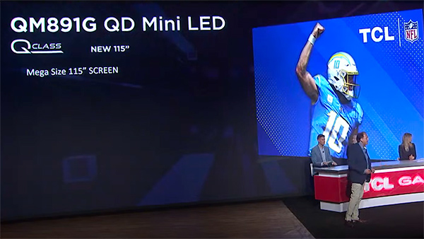 TCL pensa ancora più in grande: negli USA il TV Mini LED da 115 pollici